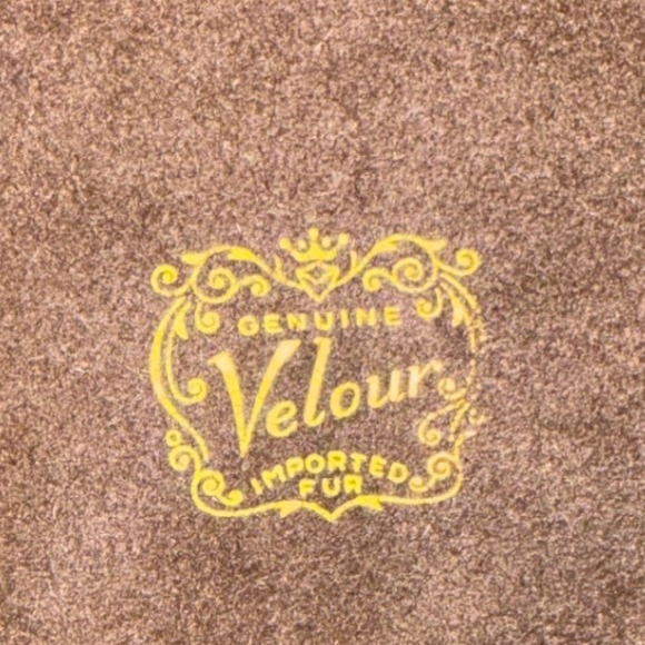 Vintage Genuine Velour Imported Fur Pillbox Hat Dark Brown Mid Century Retro - Picture 4 of 4